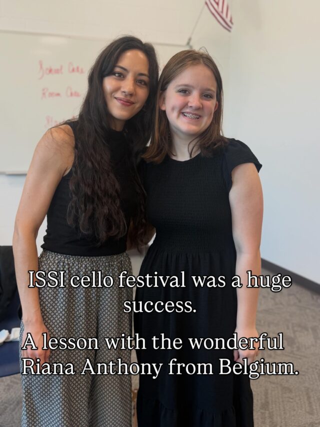 Grace’s 2nd year at the @suzukistringinstitute cello festival. 16 cellist ages 12-17 got to work with the amazing @meredith.cello, Avi Friedlander, and Riana Anthony.
She got to work with all 3 through masterclass, lessons, chamber, alternative styles, and orchestra.  Here’s a snippet of Avi’s alternative styles 2 class, the cute all boy trio with 2 of my students, Grace’s trio, and the fun “Golden” from K Pop demon Hunters cello orchestra arrangement led by Meredith and arranged by the amazing @andreaoncello. Next week they continue in the main week of the Intermountain Suzuki String Festival for more amazing learning and playing.
This institute will have over 400 students from around the US ranging from beginning twinklers to advanced Suzuki grads with teachers from around the US and world.